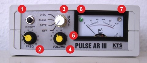 Metalldetektor PULSE AR III